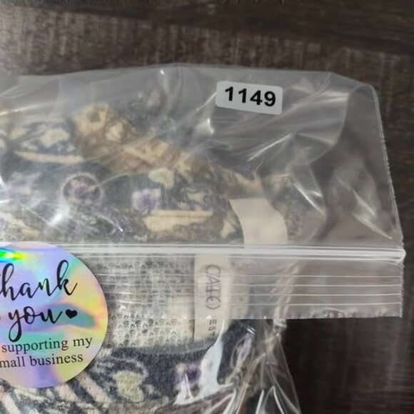 Cato Boho Patchwork Print Gray Green Top Long Sleeve M WeekendStaple Vintage Mix - Picture 10 of 10